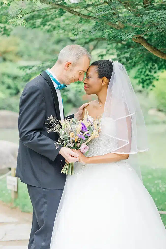 Photo de couple front contre front