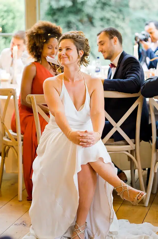 Photo de la mariée durant l'animation