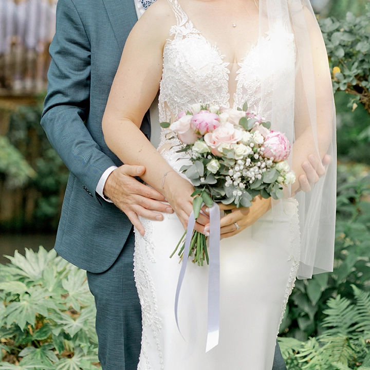Photo d'un bouuet de fleur d'une mariée à Toulouse